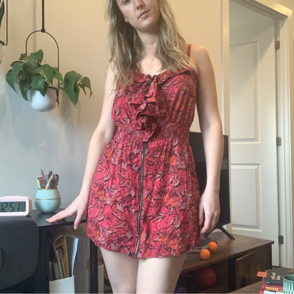 Cotton Candy Floral Summer Mini Dress - Picture 3 of 11